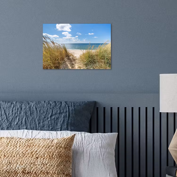 Duin - Gras - Zee - Strand poster papier klein -sfeer2