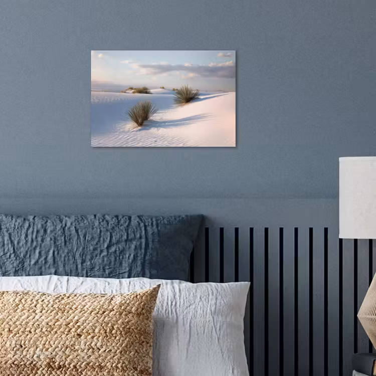 Duinen - Gras - Wolken - Beige poster papier klein -sfeer2