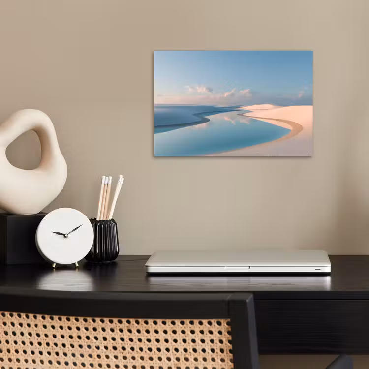 Duinen - Waterplas - Oneindige rust poster papier klein -sfeer1