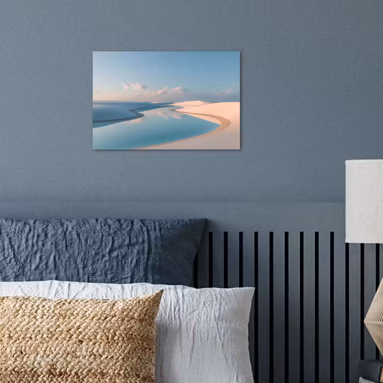 Duinen - Waterplas - Oneindige rust poster papier klein -sfeer2