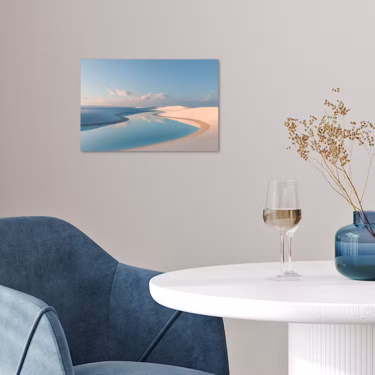 Duinen - Waterplas - Oneindige rust poster papier klein -sfeer3