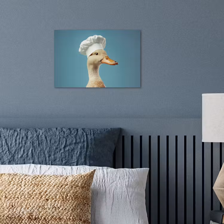 Eend - Koksmuts - Cute - Vogel poster papier klein -sfeer2