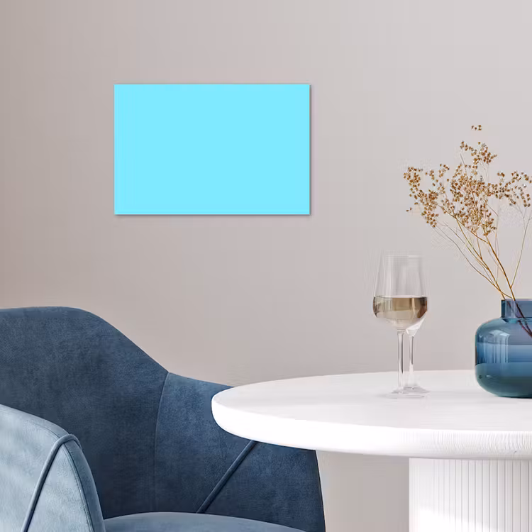 Electric - Cyan - Blauw poster papier klein 62 -sfeer3