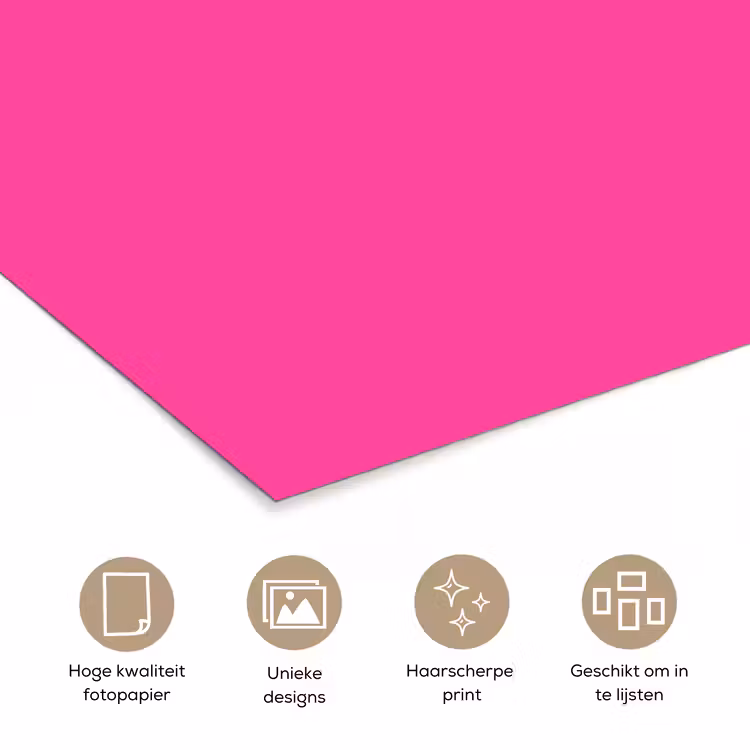 Electric - Magenta - Roze poster papier klein 62 -closeup_NL