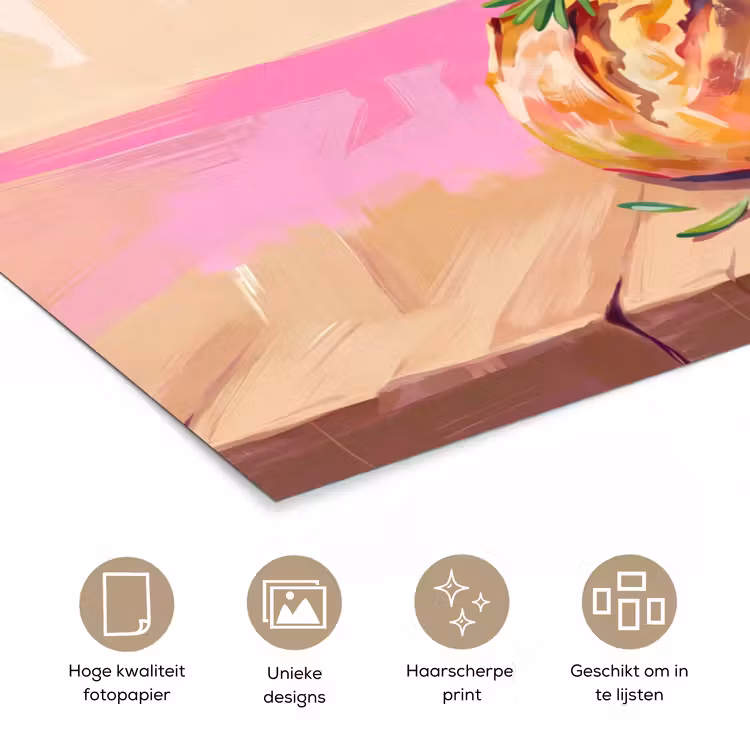 Eten - Brood - Olijfolie - Abstract - Keuken poster papier klein -closeup_NL