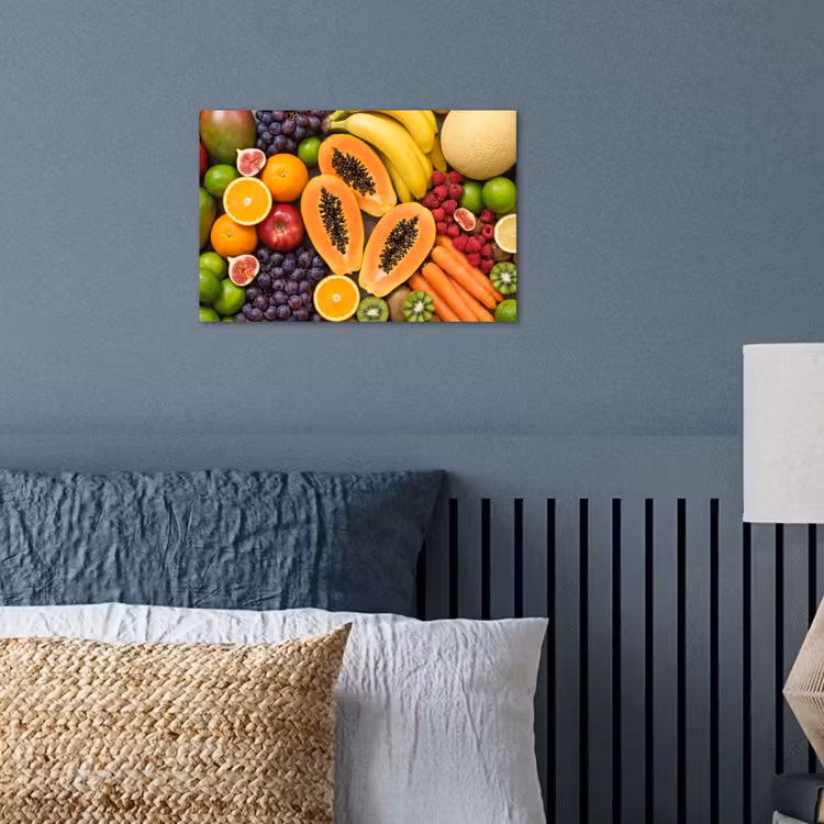 Eten - Fruit - Groenten - Vers - Kleurrijk poster papier klein -sfeer2