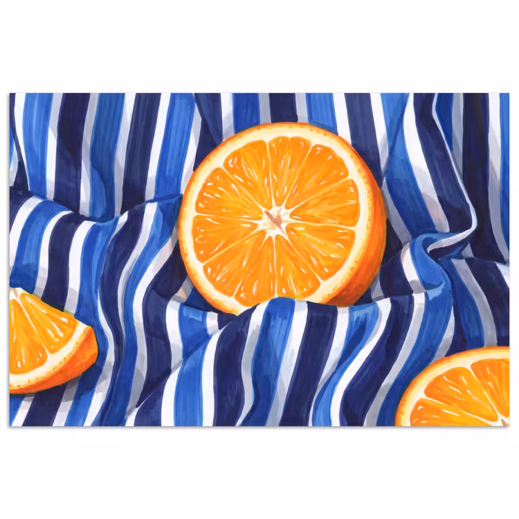 Poster - Eten - Fruit - Oranje - Eten - Fruit - Oranje poster papier klein