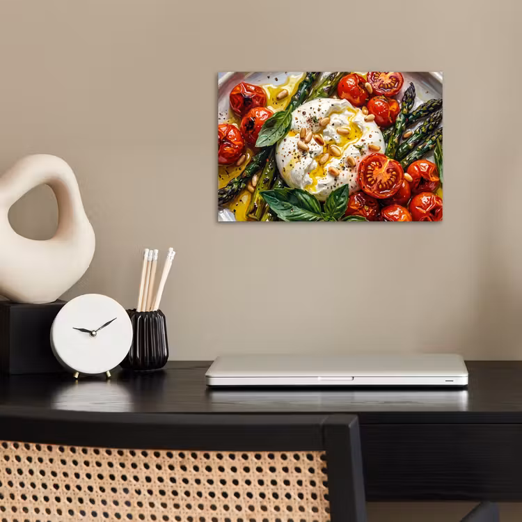 Eten - Groenten - Kaas - Modern - Vers poster papier klein -sfeer1