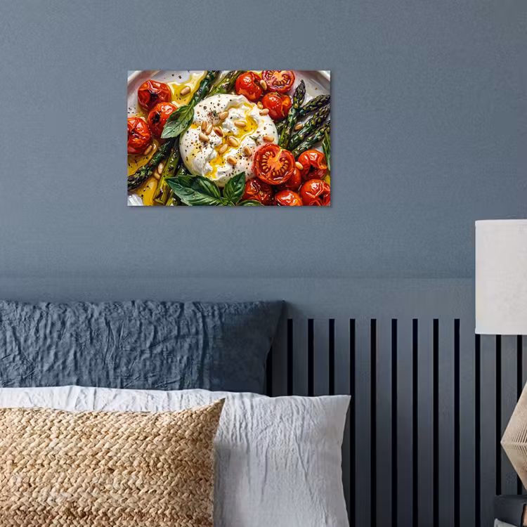 Eten - Groenten - Kaas - Modern - Vers poster papier klein -sfeer2