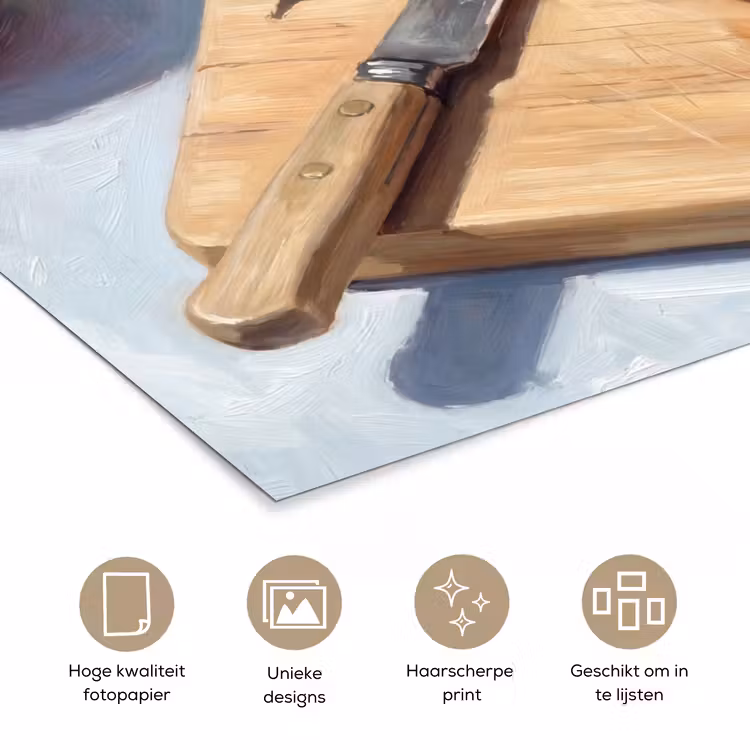 Eten - Keuken - Ingrediënten - Stillleven - Rood poster papier klein -closeup_NL