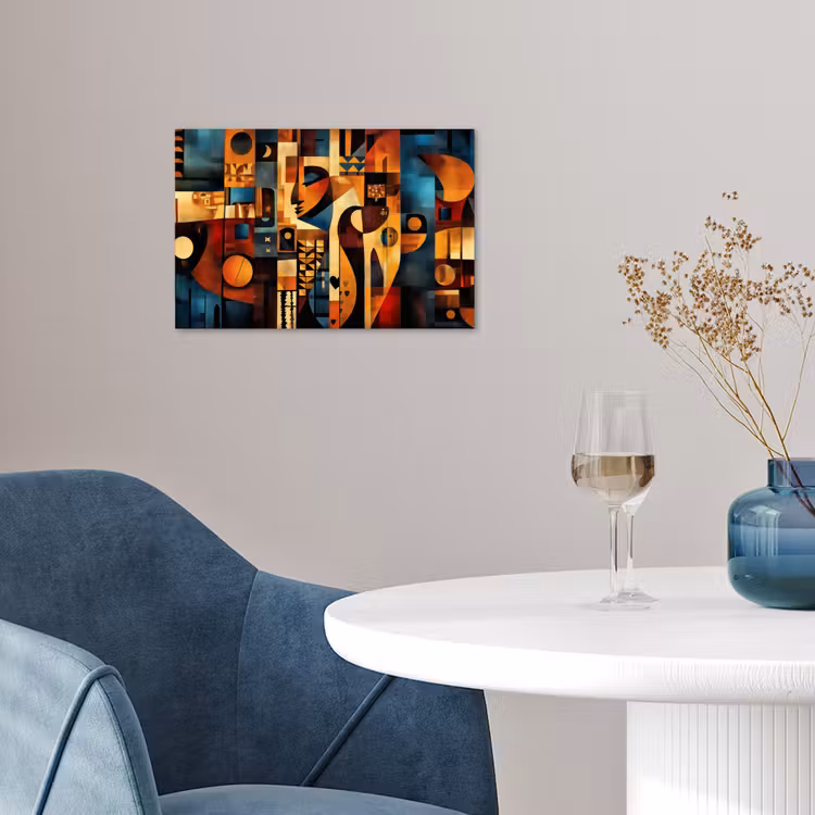 Figuren - Abstract - Symbolen poster papier klein -sfeer3