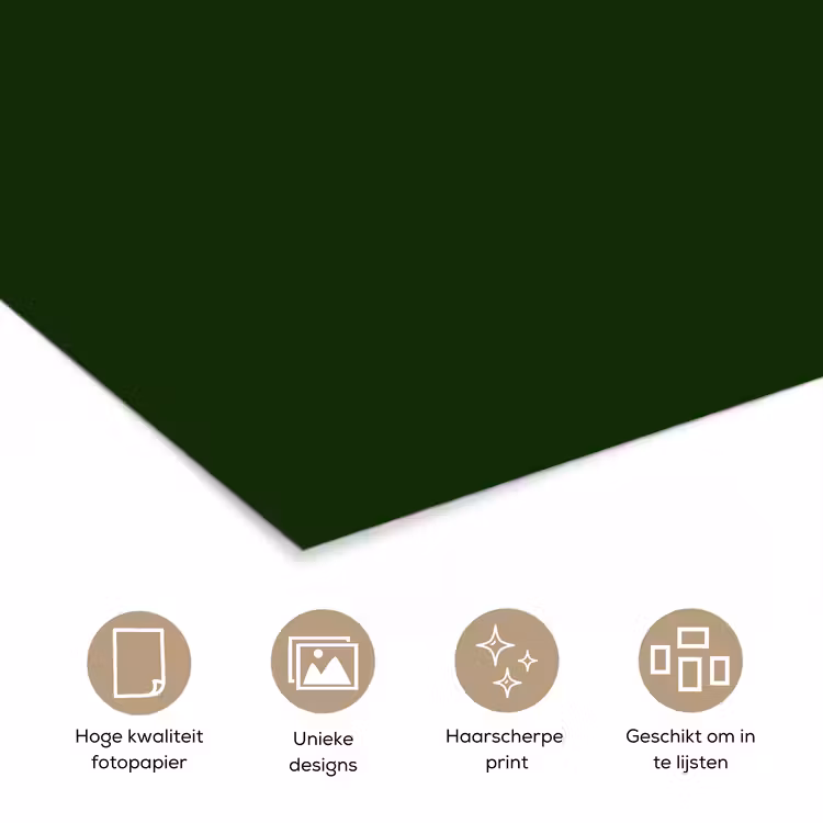 Forest - Green - Groen poster papier klein 62 -closeup_NL