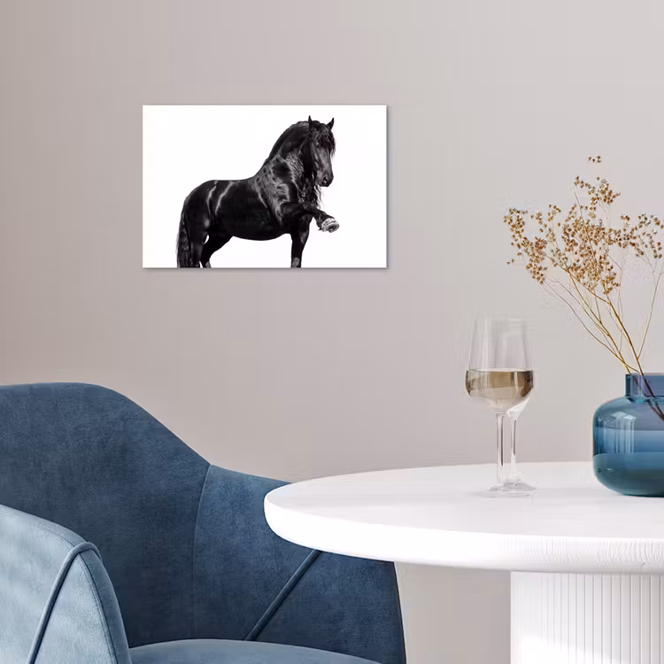 Fries - Hengst - Modern poster papier klein -sfeer3
