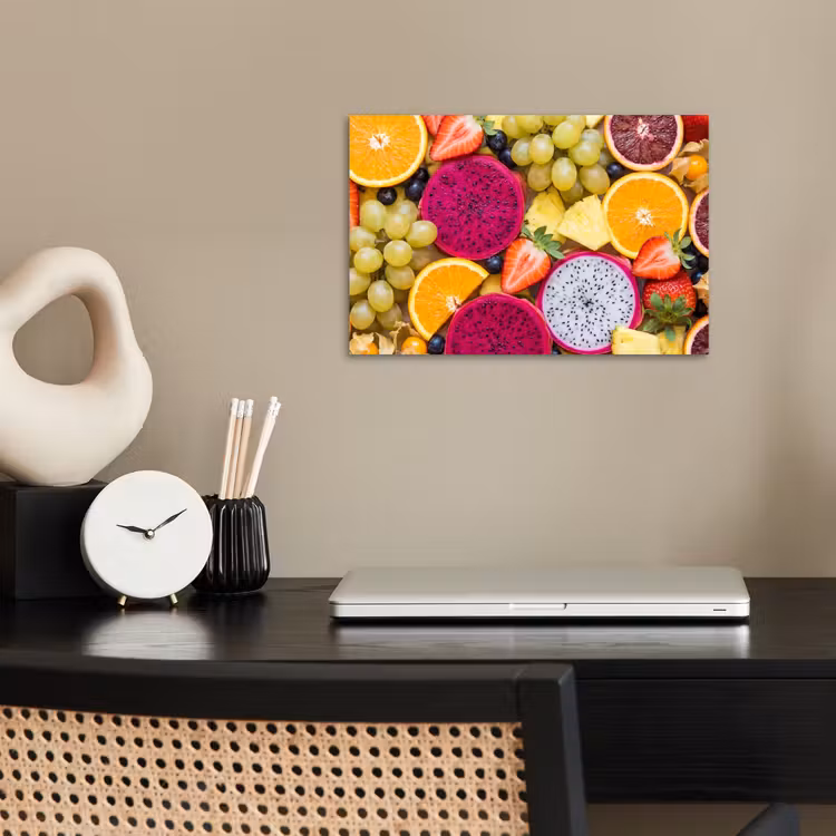 Fruit - Assortiment - Kleurrijk - Gezondheid poster papier klein -sfeer1