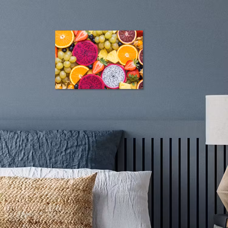 Fruit - Assortiment - Kleurrijk - Gezondheid poster papier klein -sfeer2