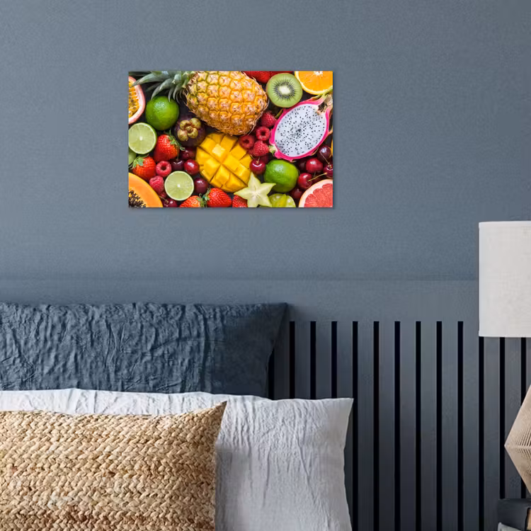 Fruit - Assortiment - Vers - Gezond - Kleurrijk poster papier klein -sfeer2