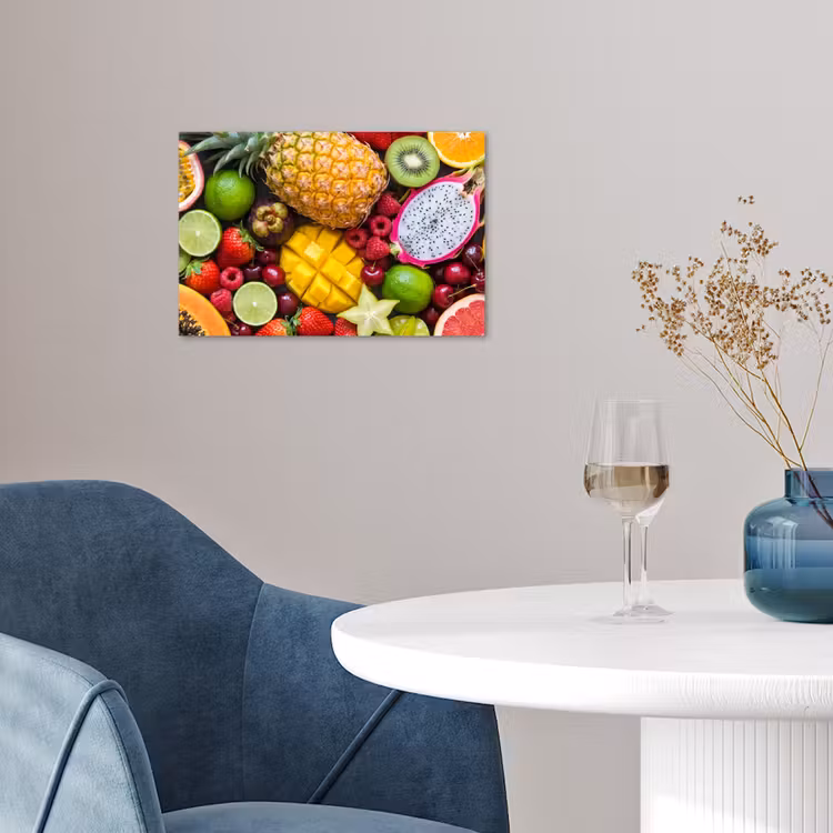 Fruit - Assortiment - Vers - Gezond - Kleurrijk poster papier klein -sfeer3