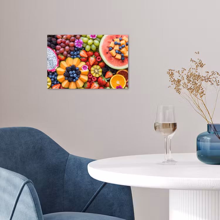 Fruit - Vers - Variatie - Eten - Kleurrijk poster papier klein -sfeer3