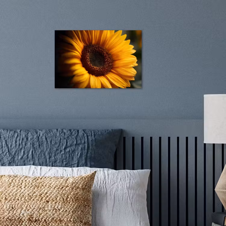 Geel - Zonnebloem - Zomers poster papier klein -sfeer2