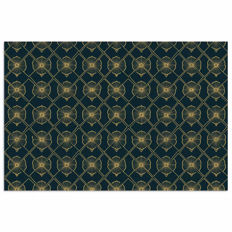 Geometrisch - Elegant - Groen poster papier klein 62 -3d