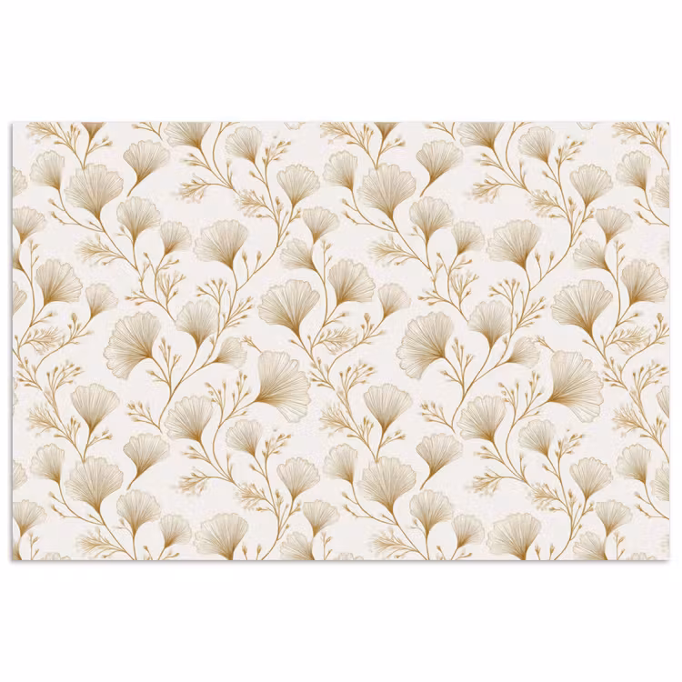 Ginkgo - Takken - Goud poster papier klein 62 -3d