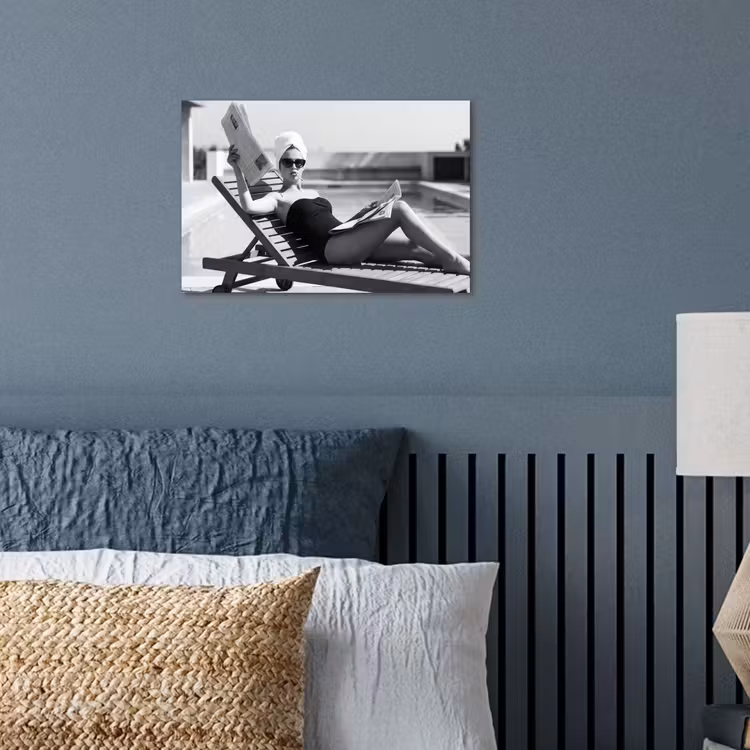 Glamour - Modern - Zwart - Wit poster papier klein -sfeer2