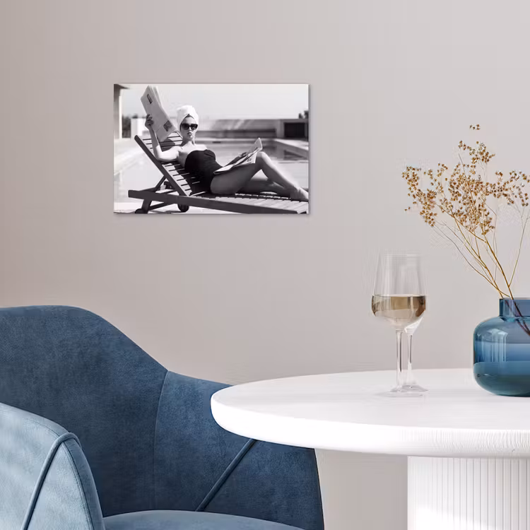 Glamour - Modern - Zwart - Wit poster papier klein -sfeer3