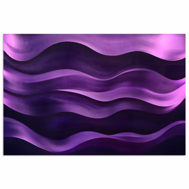 Golven - Abstract - Paars poster papier klein -3d