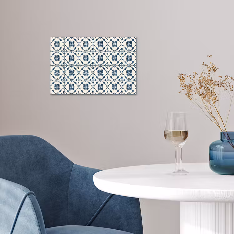 Grafisch - Tegel - Blauw poster papier klein 62 -sfeer3