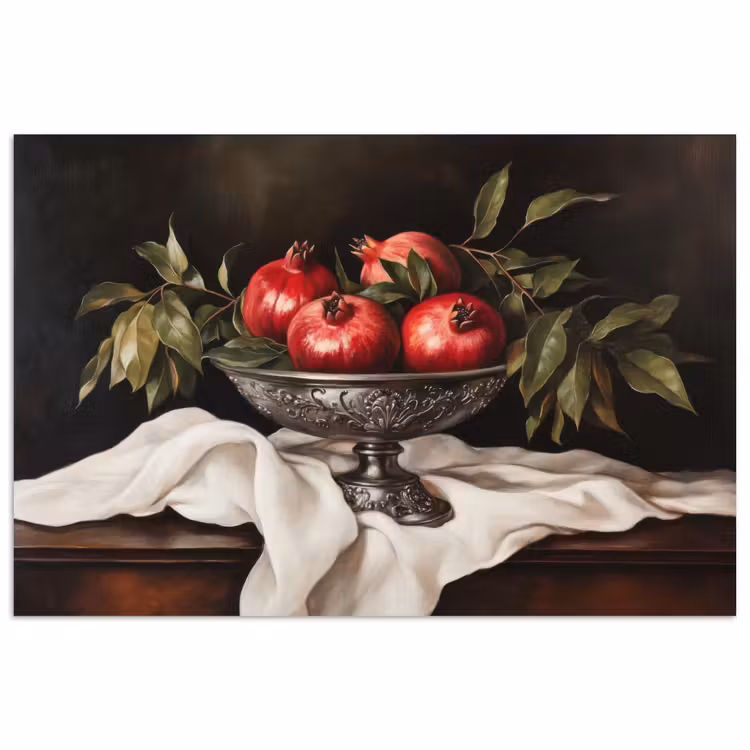 Granaatappels - Klassiek - Vintage poster papier klein -3d