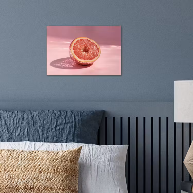 Grapefruit - Roze - Disco - Shiny poster papier klein -sfeer2