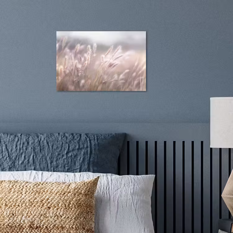 Graspluimen - Wind - Beige - Mistig poster papier klein -sfeer2