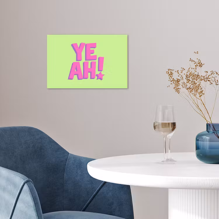 Groen - Neon - Quote poster papier klein -sfeer3