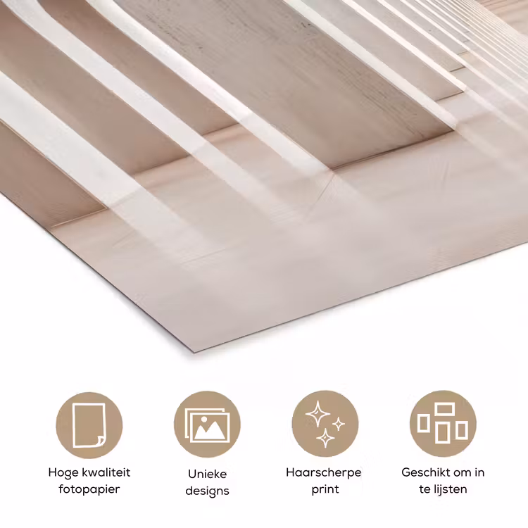 Hal - Bogen - Symmetrisch - Modern poster papier klein -closeup_NL
