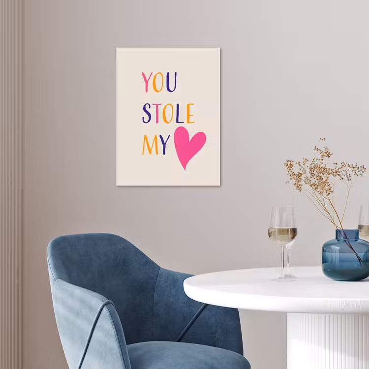 Hart - Valentijn - Tekst poster papier klein -sfeer3