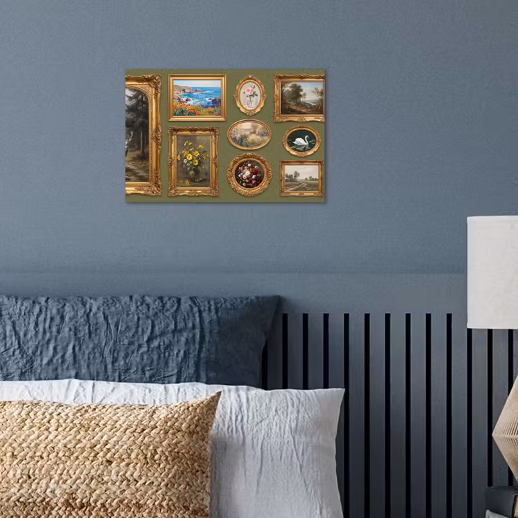 Hert - Bos - Natuur - Klassiek - Dieren poster papier klein -sfeer2