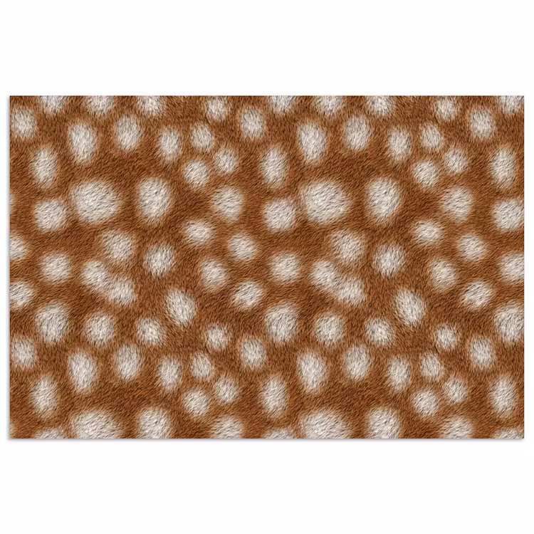 Hert - Bruin - Vacht poster papier klein 62 -3d