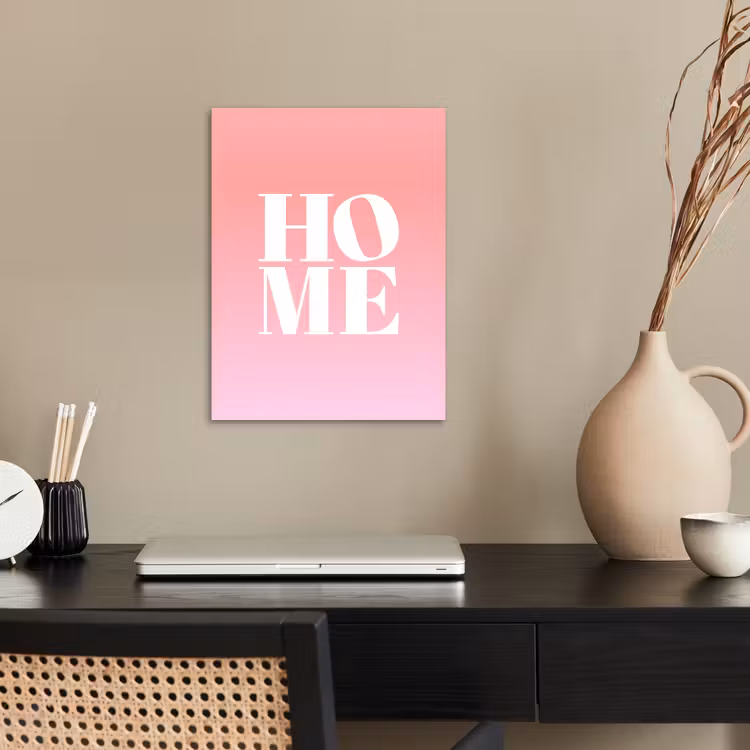 Home - Letters - Groot - Roze poster papier klein -sfeer1