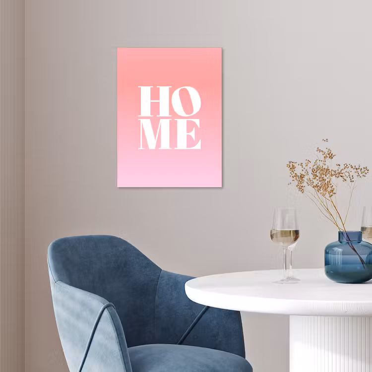 Home - Letters - Groot - Roze poster papier klein -sfeer3