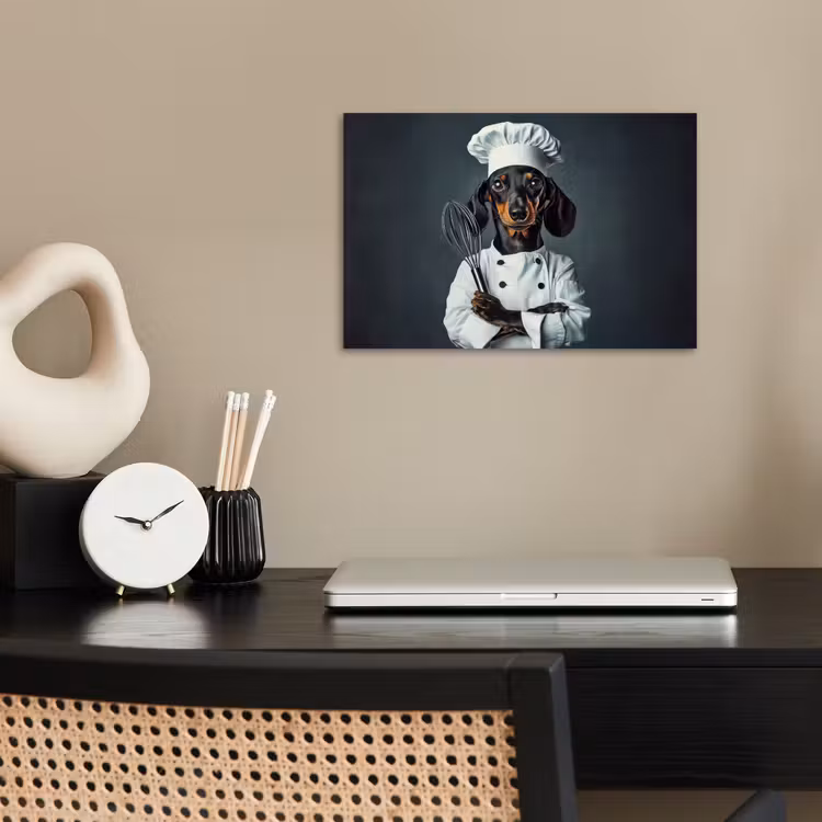 Hond - Garde - Kok poster papier klein -sfeer1