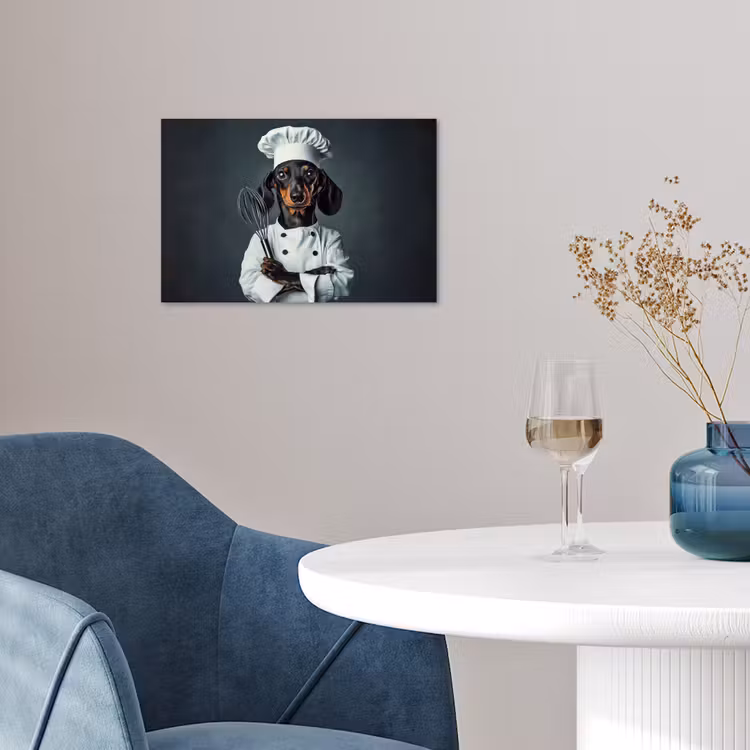 Hond - Garde - Kok poster papier klein -sfeer3