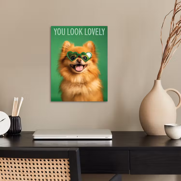 Hond - Zonnebril - Valentijn - Love poster papier klein -sfeer1