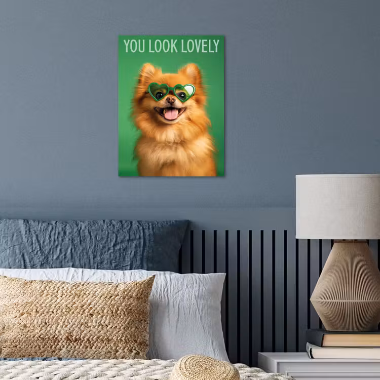 Hond - Zonnebril - Valentijn - Love poster papier klein -sfeer2