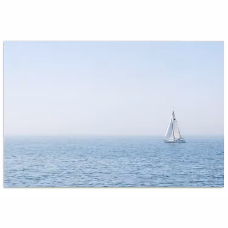 Horizon - Zeilboot - Zee poster papier klein -3d