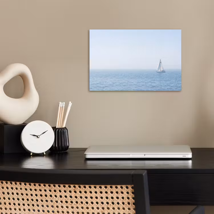 Horizon - Zeilboot - Zee poster papier klein -sfeer1