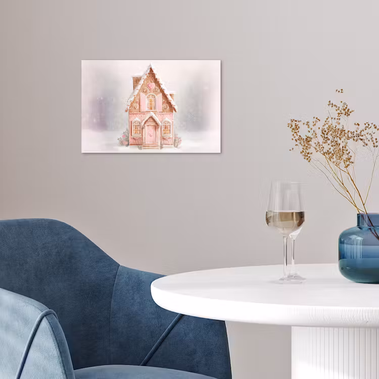 Huisje - Suiker - Pastel poster papier klein -sfeer3