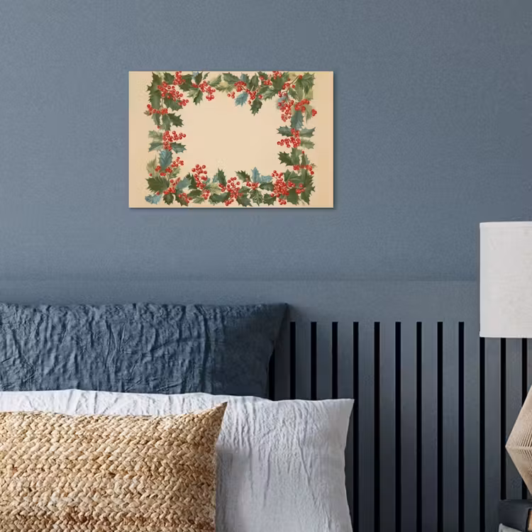 Hulstrand - Bessen - Beige poster papier klein -sfeer2