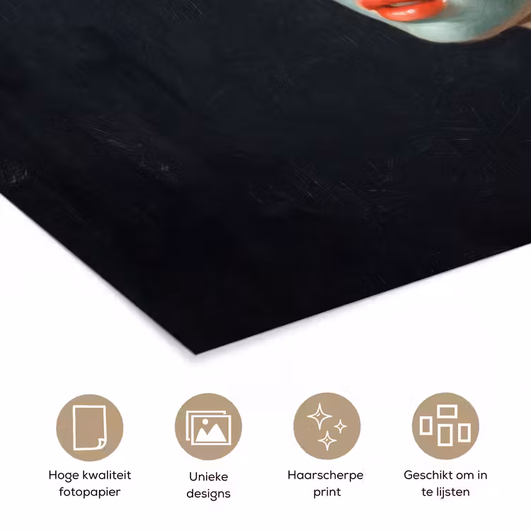 Iconisch - Modern - Kleurrijk poster papier klein -closeup_NL