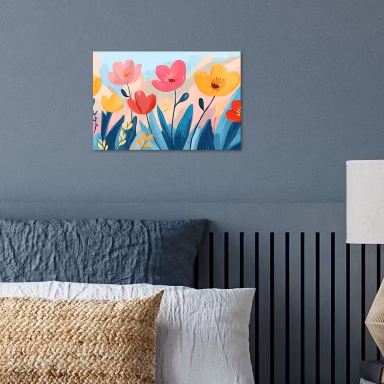 Illustratie - Bloemen - Kleurrijk poster papier klein -sfeer2