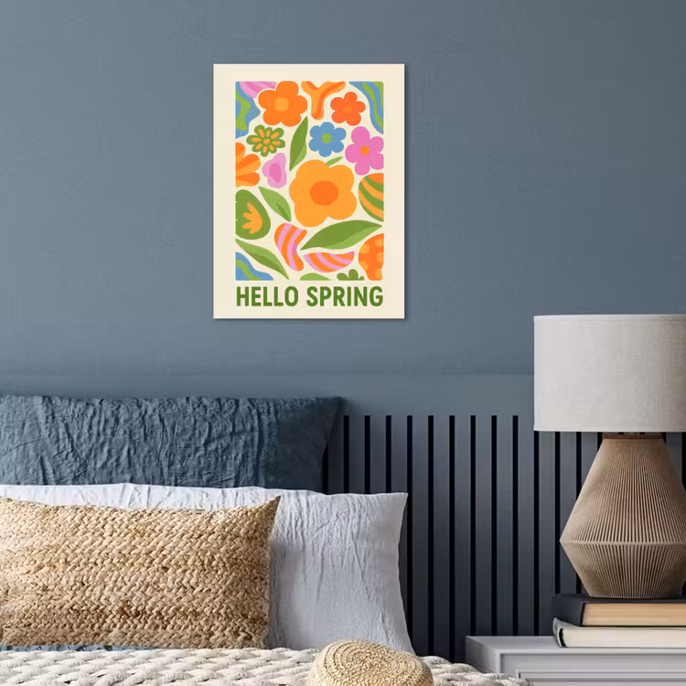 Illustratie - Bloemen - Quote - Kleurrijk poster papier klein -sfeer2
